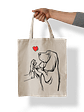 Totebag Basset hound - Miniatura 2