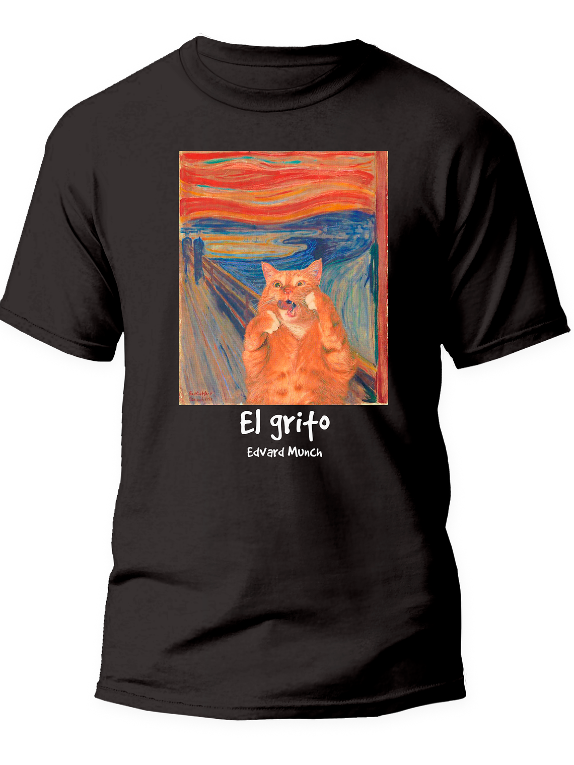 Polera El grito - Edvard Munch. Hombre 2
