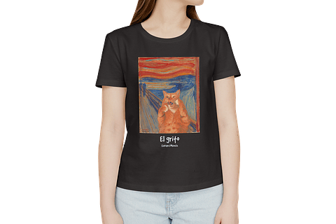 Polera El grito - Edvard Munch. Mujer