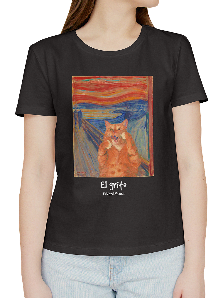 Polera El grito - Edvard Munch. Mujer 2