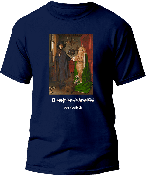 Polera El matrimonio Arnolfini - Jan van Eyck. Hombre