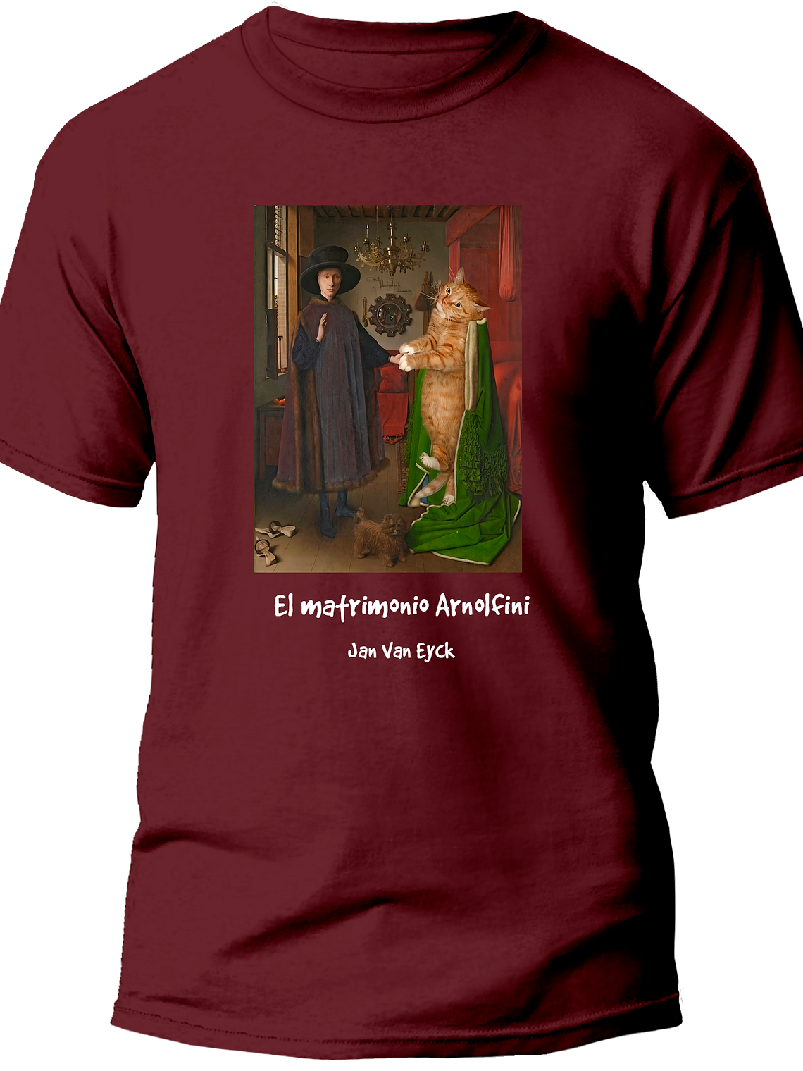 Polera El matrimonio Arnolfini - Jan van Eyck. Hombre 1