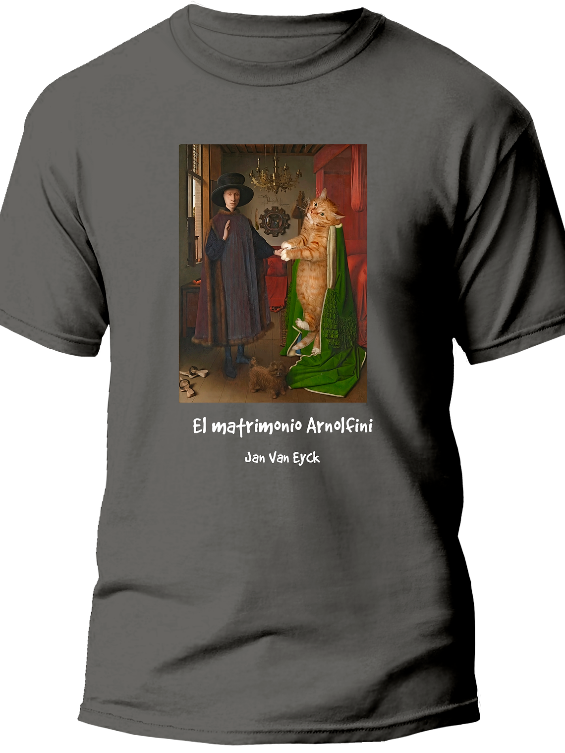 Polera El matrimonio Arnolfini - Jan van Eyck. Hombre 4