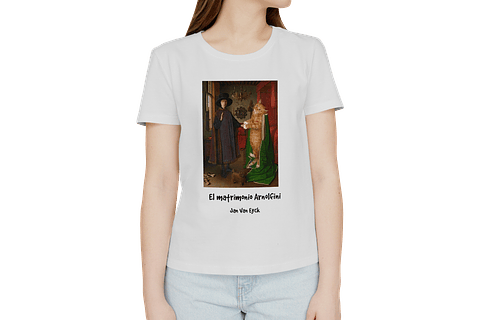 Polera El matrimonio Arnolfini - Jan van Eyck. Mujer