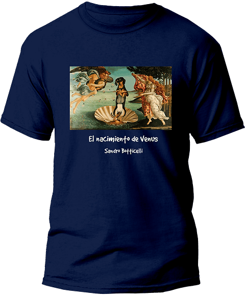 Polera El nacimiento de Venus - Sandro Botticelli. Hombre
