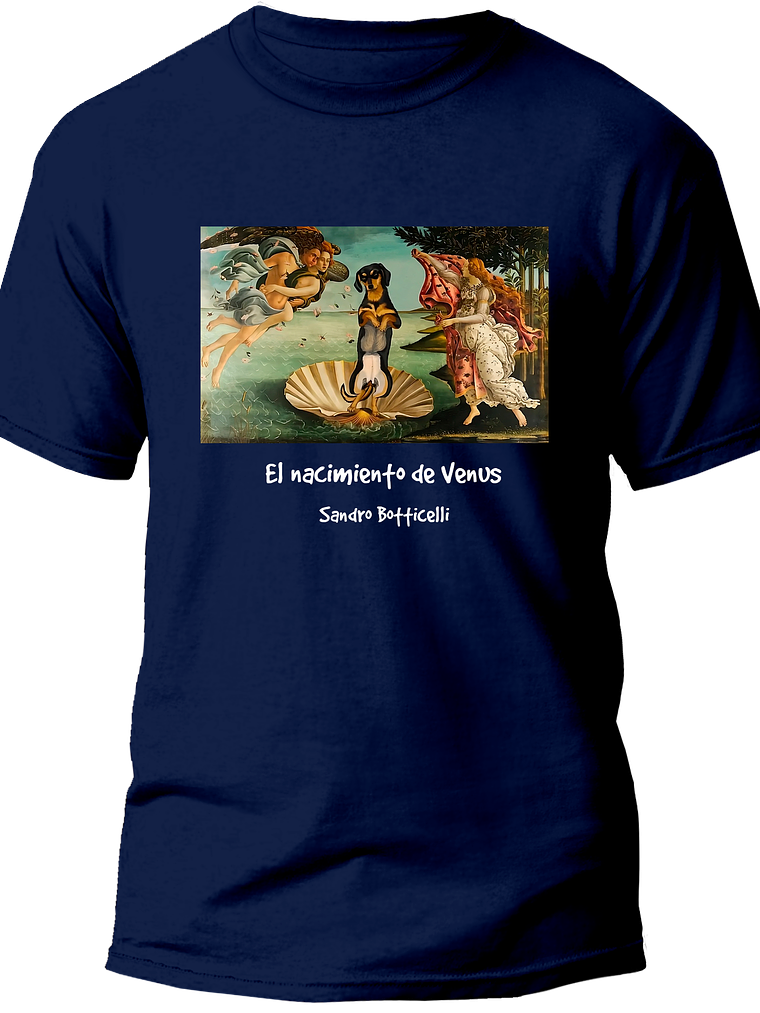 Polera El nacimiento de Venus - Sandro Botticelli. Hombre 2