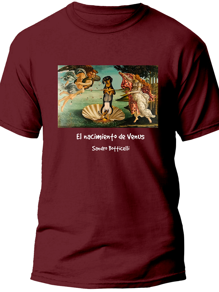 Polera El nacimiento de Venus - Sandro Botticelli. Hombre 3