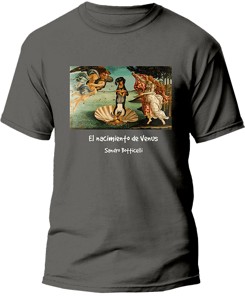 Polera El nacimiento de Venus - Sandro Botticelli. Hombre