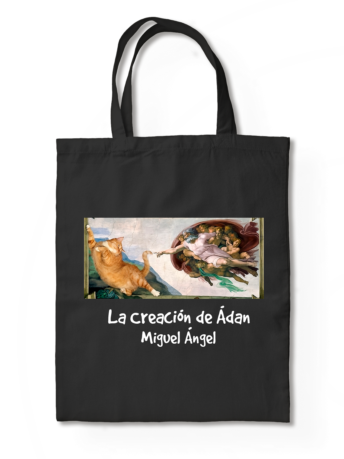 Totebag La creación de Adán - Miguel Ángel.  2