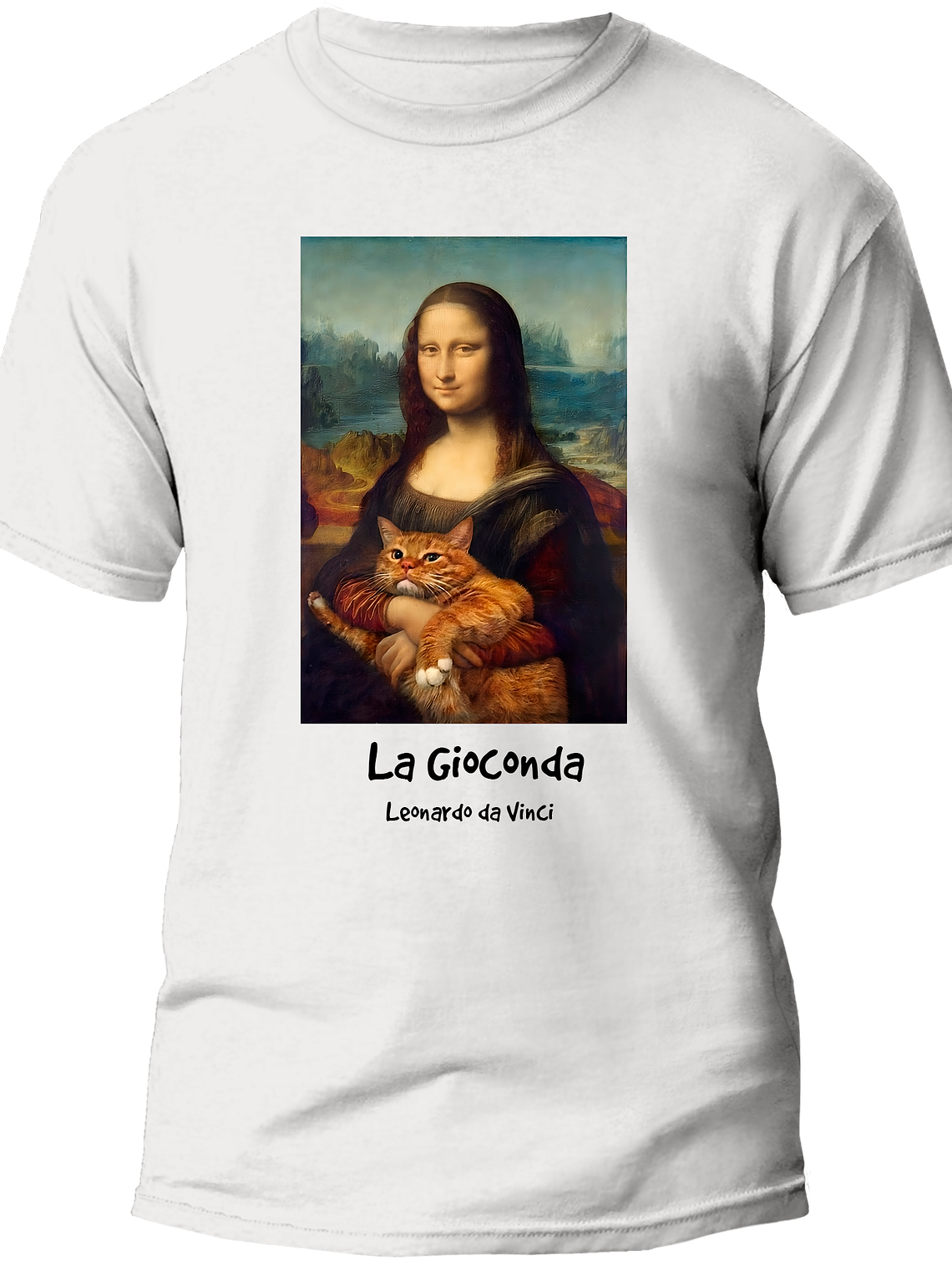 Polera La Gioconda (mona lisa) - Leonardo da Vinci. Hombre 2