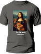 Polera La Gioconda (mona lisa) - Leonardo da Vinci. Hombre - Miniatura 4