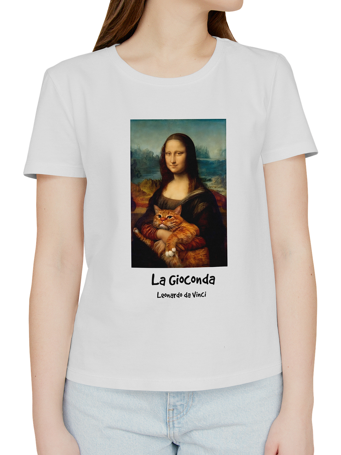 Polera La Gioconda (mona lisa) - Leonardo da Vinci. Mujer 1