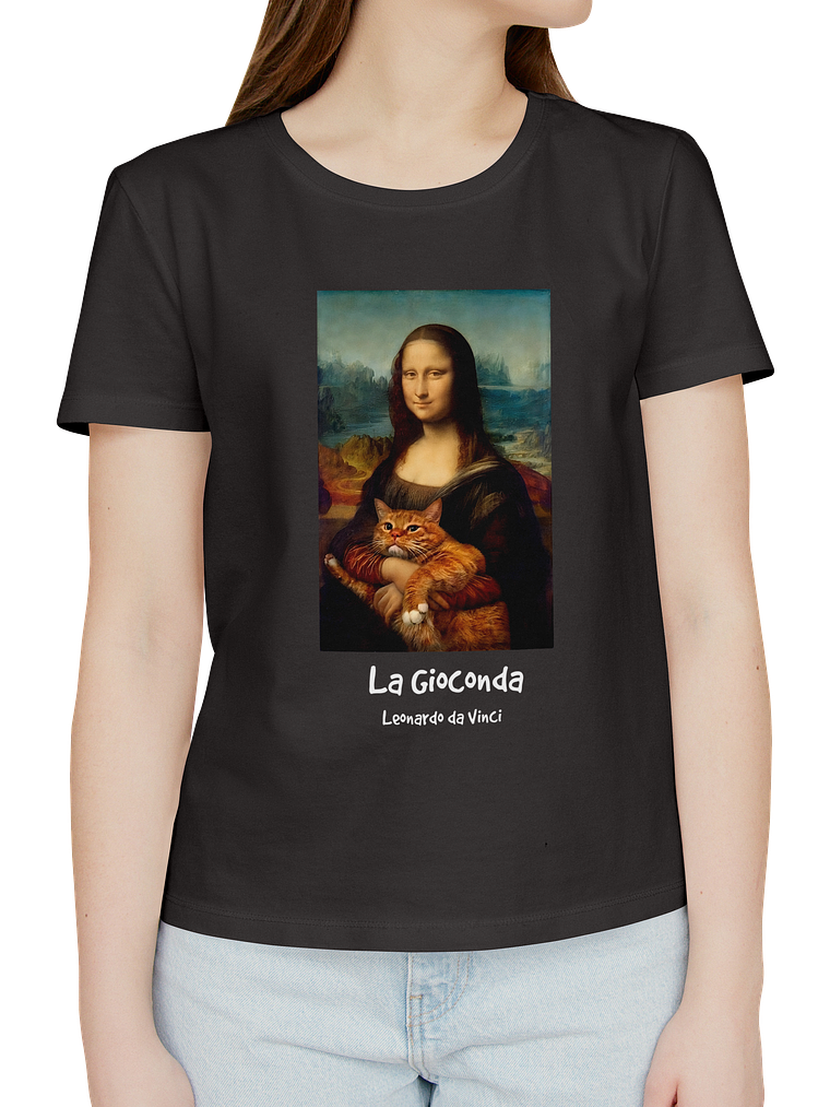 Polera La Gioconda (mona lisa) - Leonardo da Vinci. Mujer 2