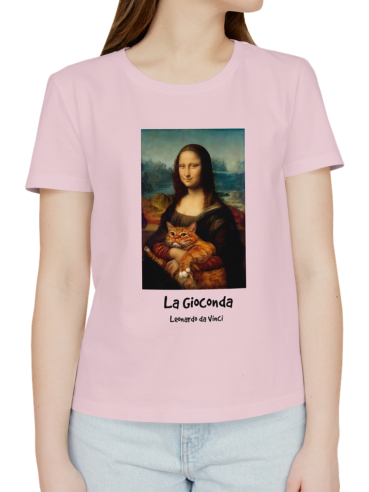 Polera La Gioconda (mona lisa) - Leonardo da Vinci. Mujer 3