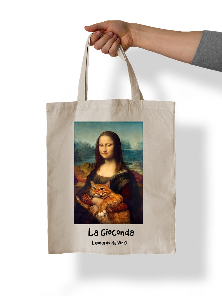 Totebag La Gioconda (mona lisa) - Leonardo da Vinci.  1