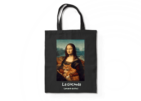 Totebag La Gioconda (mona lisa) - Leonardo da Vinci. 