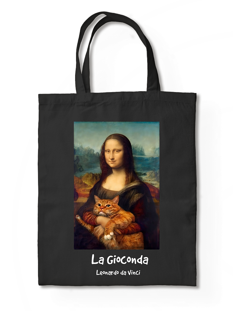 Totebag La Gioconda (mona lisa) - Leonardo da Vinci.  2