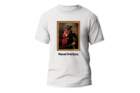 Polera Manuel Rodriguez. Hombre