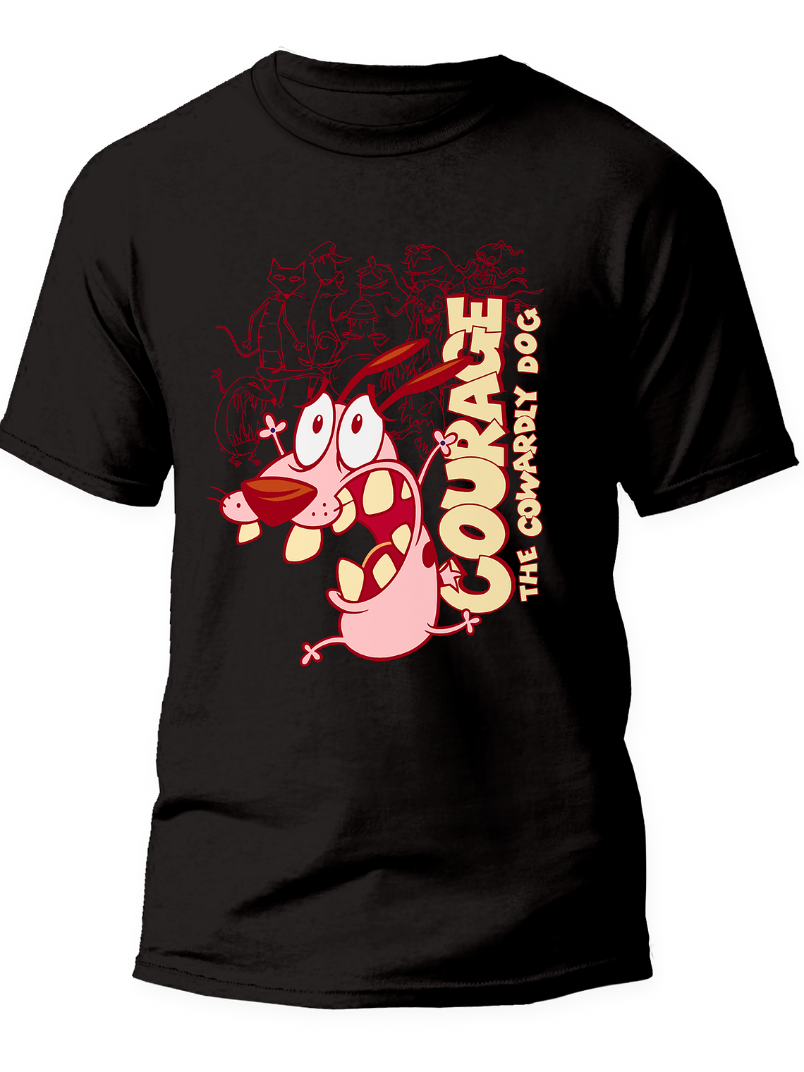 Polera Coraje, el perro cobarde. Hombre 2