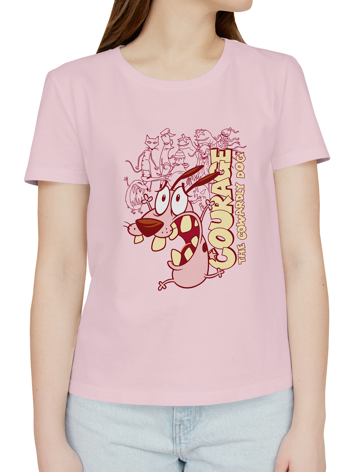 Polera Coraje, el perro cobarde. Mujer 3