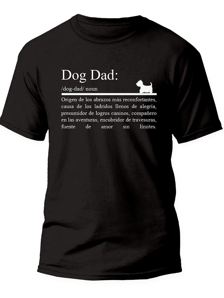 Polera Dog dad (papá perruno). Hombre 1