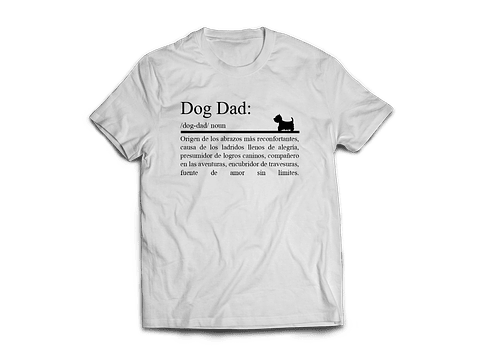 Polera Dog dad (papá perruno). Hombre