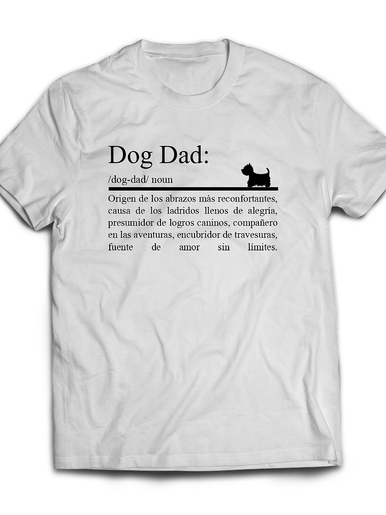 Polera Dog dad (papá perruno). Hombre 2