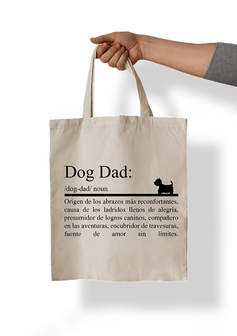 Totebag Dog dad (papá perruno). 