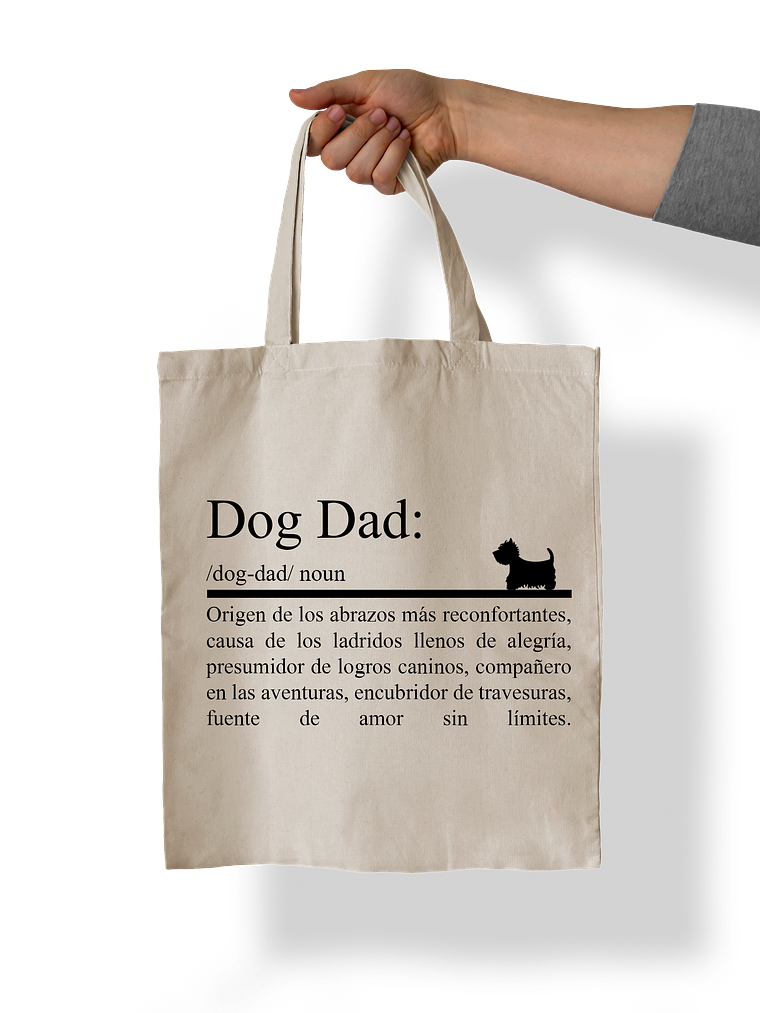 Totebag Dog dad (papá perruno).  1