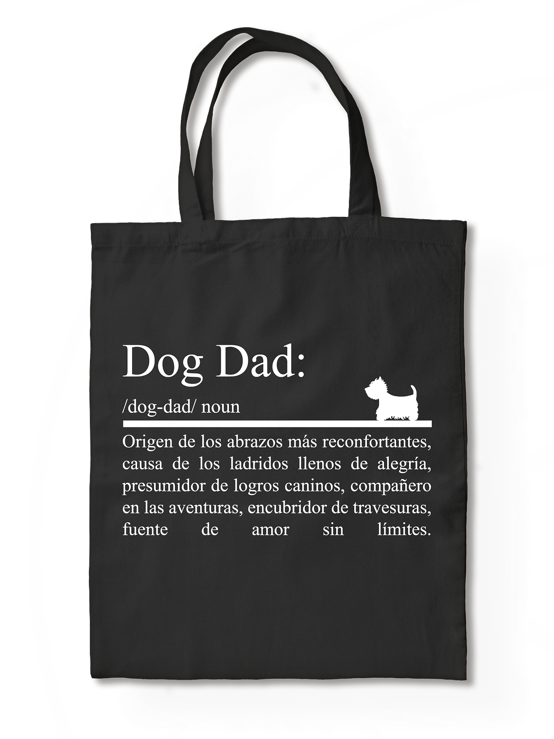 Totebag Dog dad (papá perruno).  2