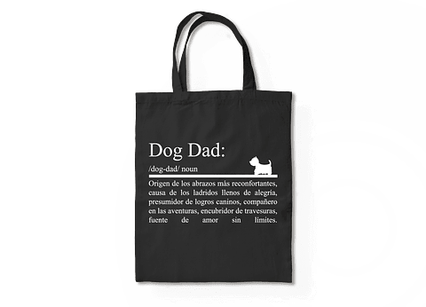 Totebag Dog dad (papá perruno). 
