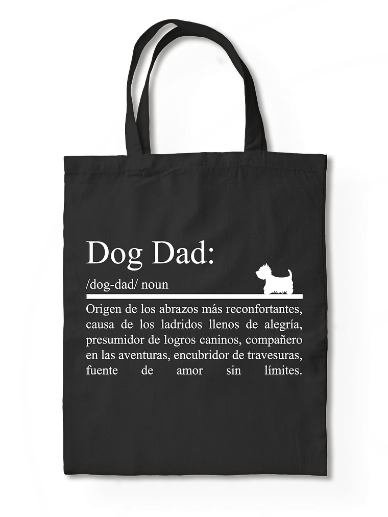 Totebag Dog dad (papá perruno).  2
