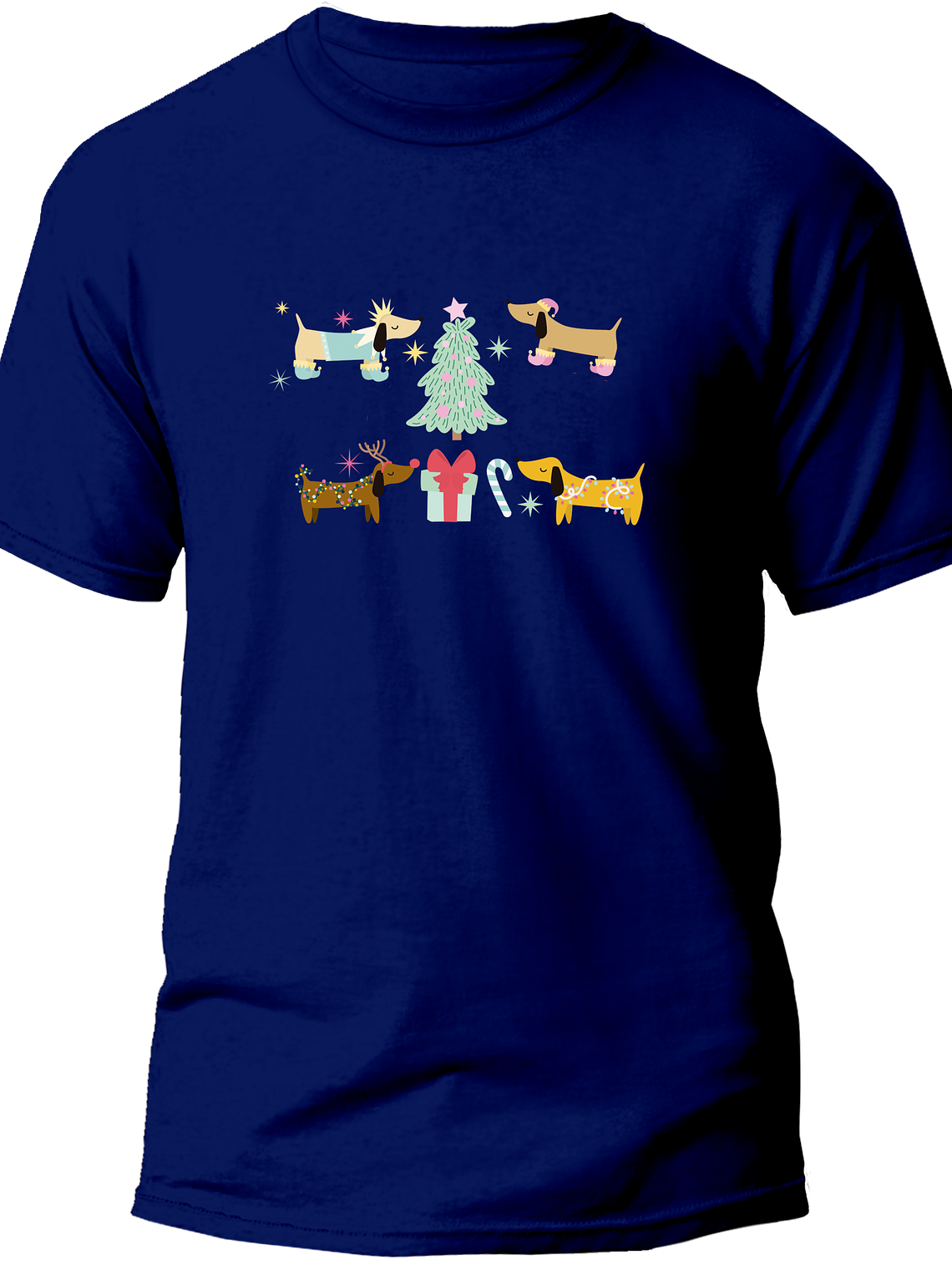 Polera dachshund Navidad 2