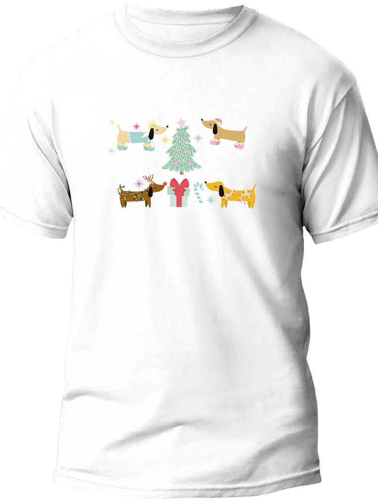 Polera dachshund Navidad 4