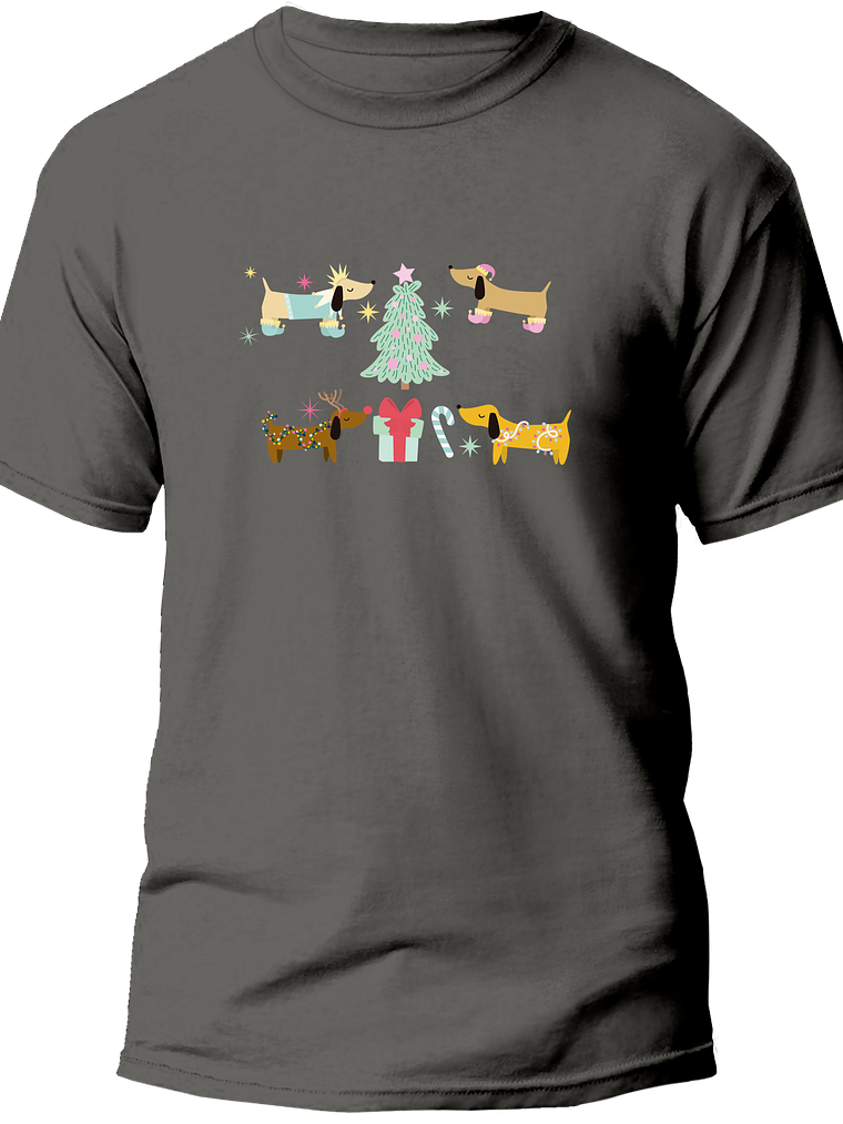 Polera dachshund Navidad 5