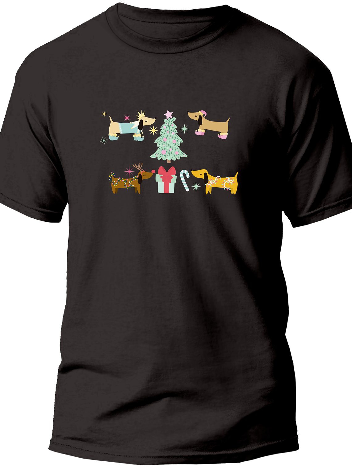 Polera dachshund Navidad 6