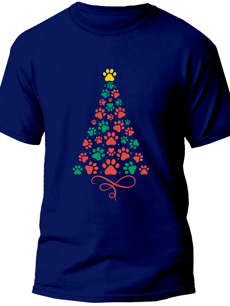 Polera arbol de patitas de navidad 2