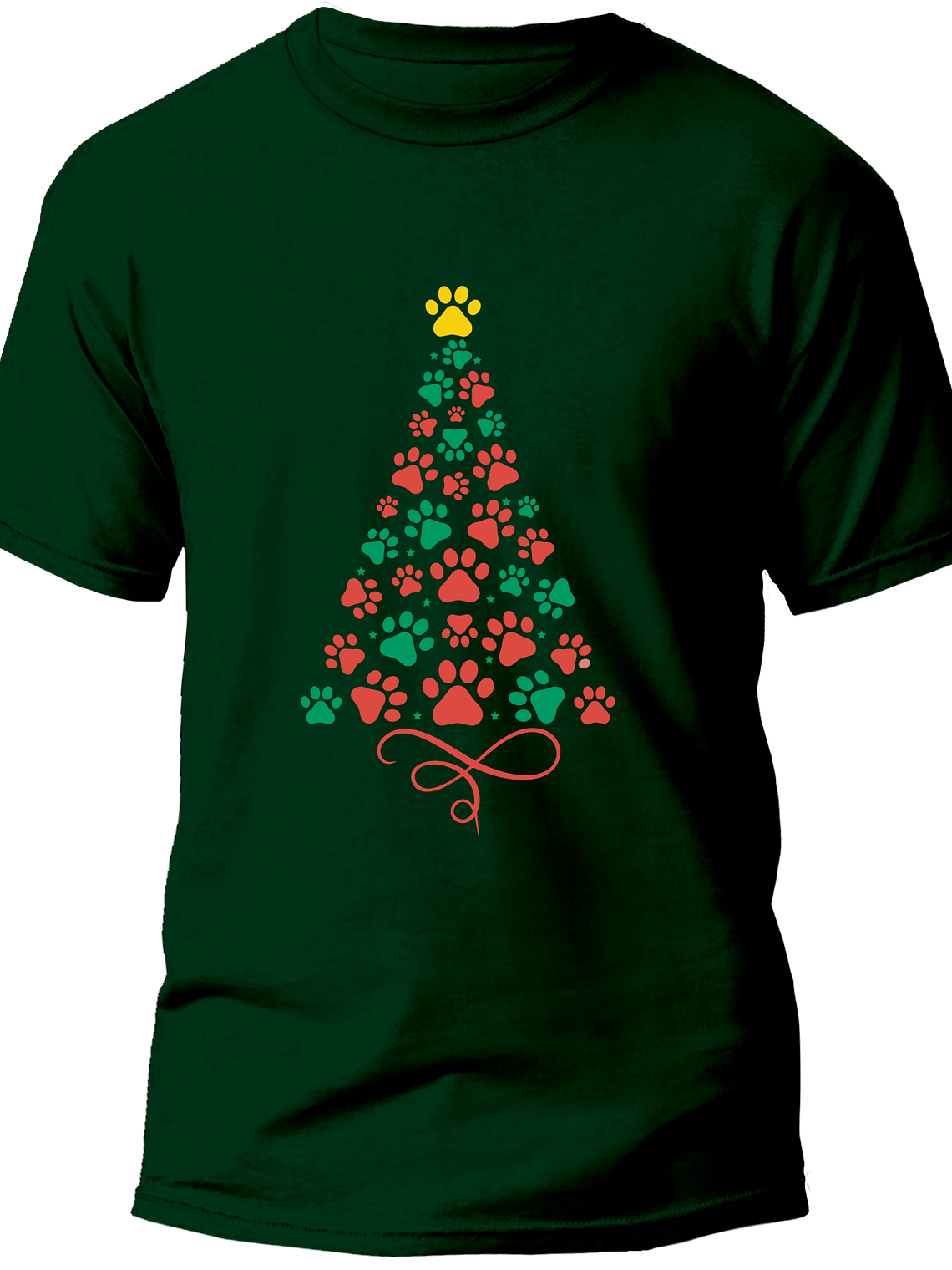 Polera arbol de patitas de navidad 6