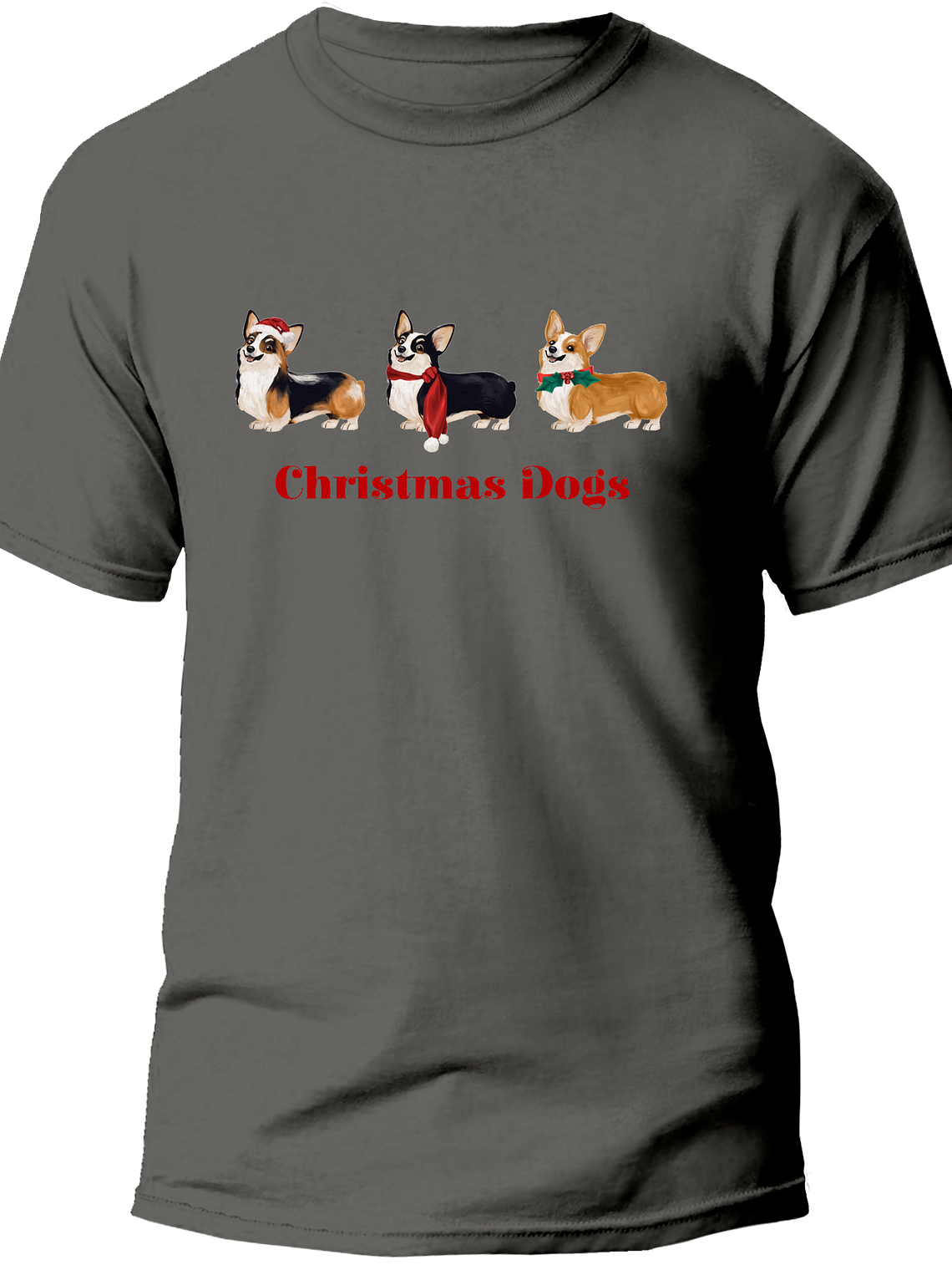 Polera Corgis de navidad Hombre 4