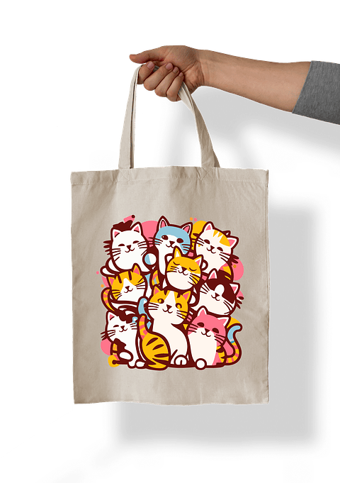 Totebag de gatos