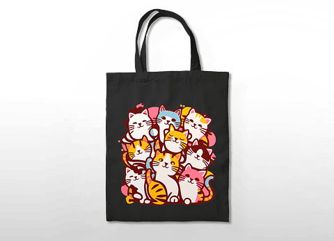 Totebag de gatos
