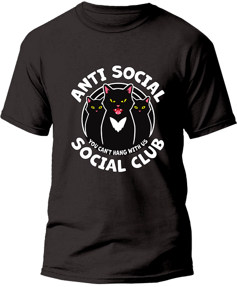 Anti-social social club cat