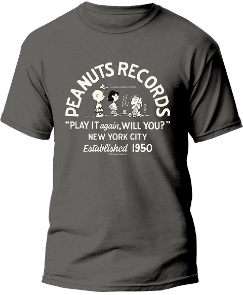 Polera Snoopy "Peanuts Records"