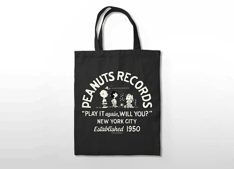 Totebag Snoopy "Peanuts Records"