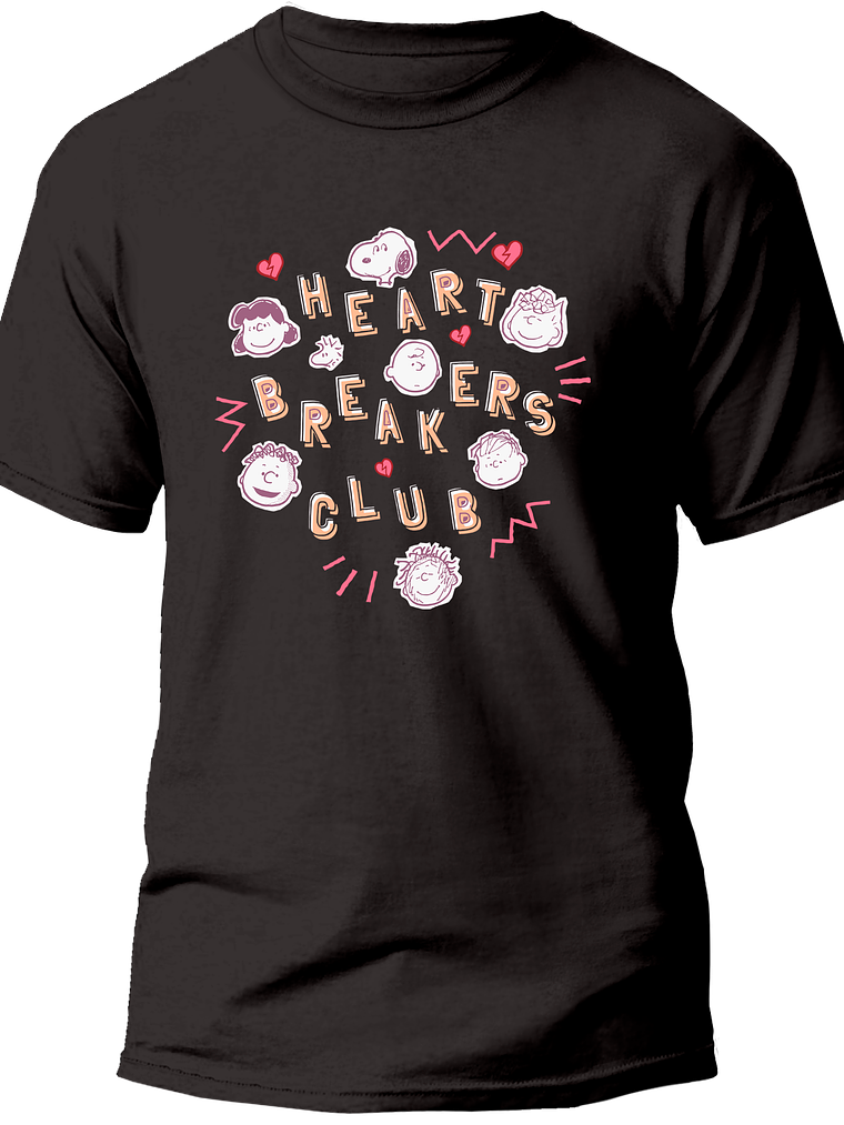 Polera Snoopy Heartbreakers Club (Club de rompecorazones) 1