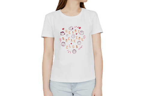 Polera Snoopy Heartbreakers Club (Club de rompecorazones)