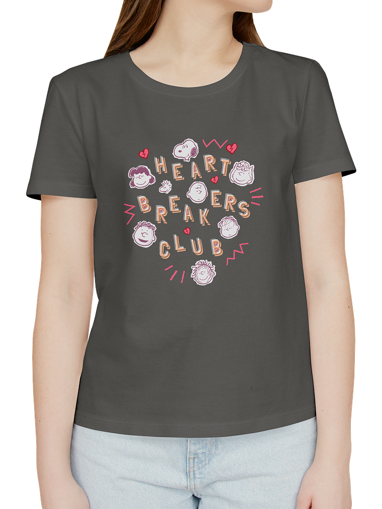 Polera Snoopy Heartbreakers Club (Club de rompecorazones) 1