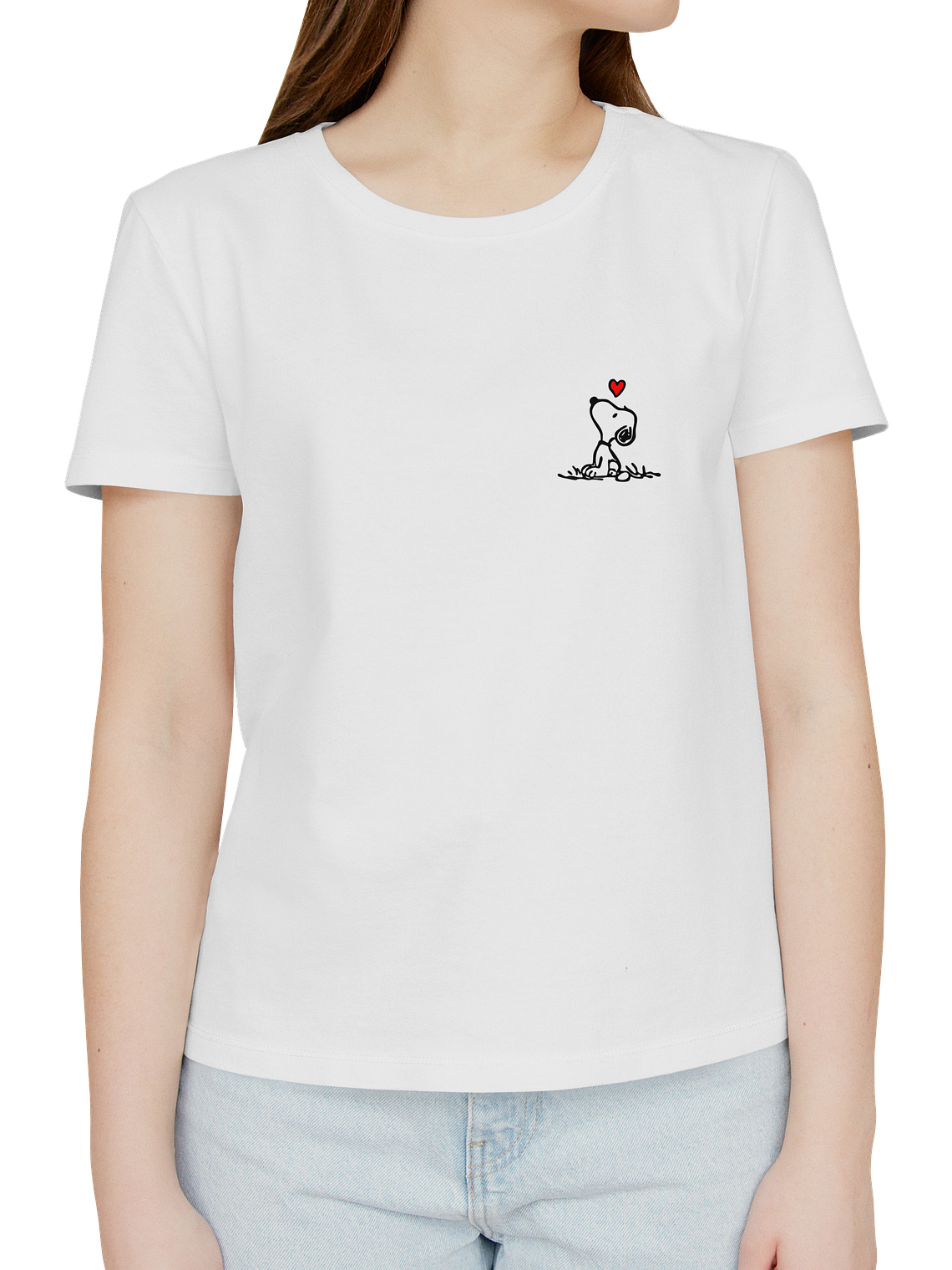 Polera Snoopy corazón 1