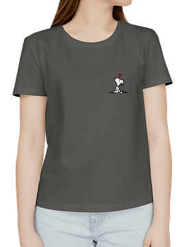 Polera Snoopy corazón