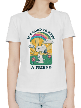 Polera Snoopy It's good to have a friend